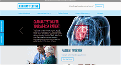 Desktop Screenshot of cardiactesting.com
